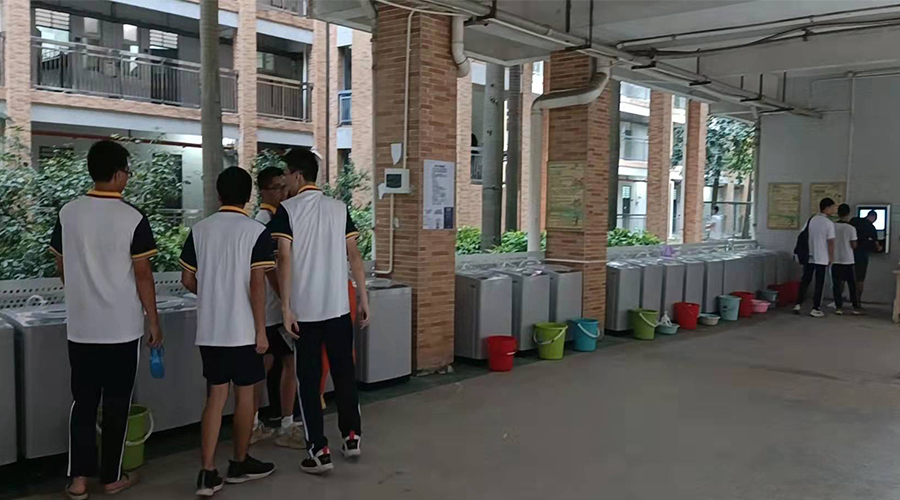 好評續(xù)單！江門一中學校持續(xù)追加共享洗衣機！
