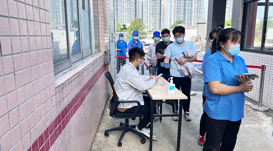 迅速防疫！金環(huán)電器積極配合醫(yī)護(hù)人員上門測(cè)核酸！