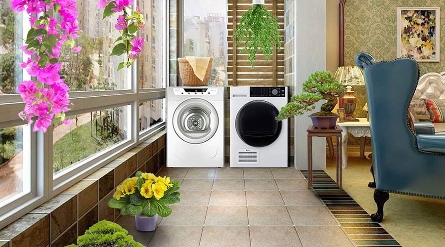 家居陽臺晾曬衣物不干怎么辦，衣物烘干機來解決！