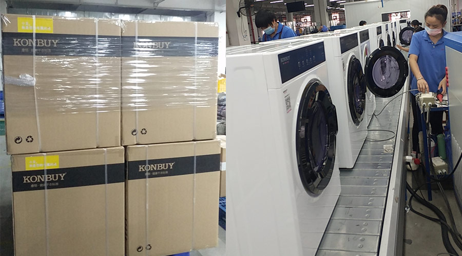 衣物烘干機電商訂單增多！金環(huán)電器加急生產不延誤發(fā)貨