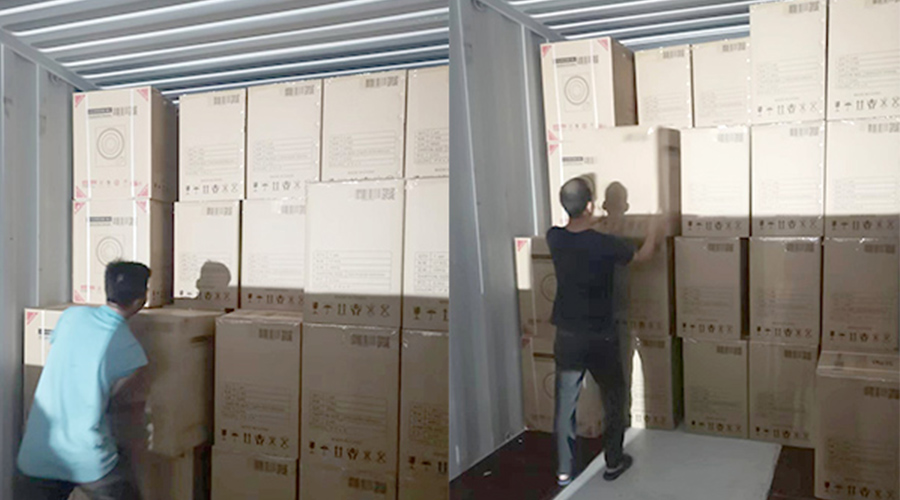 裝柜日常！日本客戶Sentern滾筒干衣機順利出貨