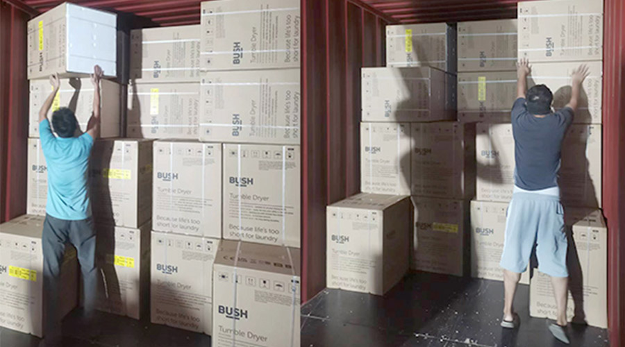 各司其職合力做好英國Argos客戶衣物烘干機出貨任務(wù)！